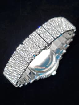 Luxury Watches For Men Full Diamond Iced Hip Hop Stylish Quartz Watch For Male Waterproof Calendar Men's Wristwatches Gift New