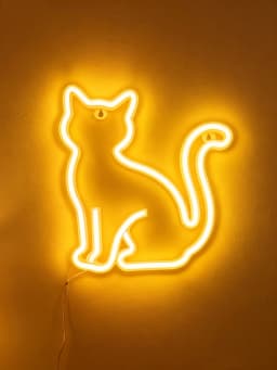 Cute Cat Bedroom Ambient Light, Wall Decoration, Night Light, Holiday Gift, Cute Animal-Themed Ambient Decorative Light, USB or 3*Aa Battery Powered (Batteries Not Included in Shipping)