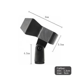 Portable Microphone Holder Adjustable Stretchable Durable Multifunction Practical Universal Stage Use Clip Stand Rotatable