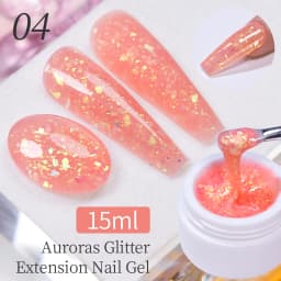 AWStorG Hema Free Poly Nail Gel 30ML Acrylic Gel Finger Extension Transparent Nail Art Extension Quick Building Soak Off UV