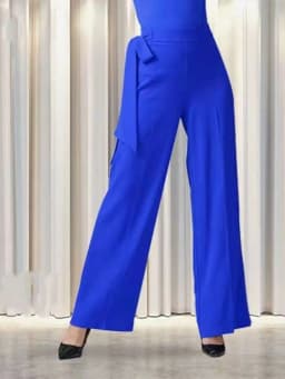 Modern Dance Pants Wide Leg Latin Dance High Waist Trousers Standard Dance Skirt Long Pants for Square Dancing