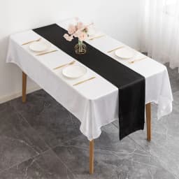 12x108 Inch Satin Wedding Table Runners for Wedding Banquet Table Decorations Bright Silk Smooth Spring Party Chair Sashes Bows