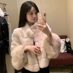 2025 Winter New Korean Imitation Fox Fur Coat For Women Short Elegant Fur Jacket Autumn Thicken Loose Soft Plush Tops Outwear