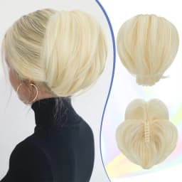 Pinch style messy chicken coop head wig ponytail bun bun bun head straight ponytail