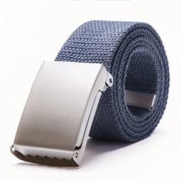 Women's Polyester-Cotton Canvas Woven Belt, Frosted Smooth Buckle Belt, Available in Multiple Colors, Candy-Colored Belt