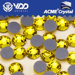 VDD Multi-color ACME+Series Top Quality Glass Hot-Fix Rhinestones Crystal AB Flatback Glitter Strass Stones For Fabric Garment