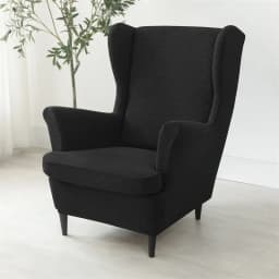 Polar Fleece Wing Chair Cover Stretch Spandex Wingback Armchair Covers Solid Color Relax Sofa Slipcovers With Seat Cushion Cover