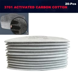 21in1 Half Face Dust Mask Respirator Dust-Proof Work Safety Rubber Mask Cotton Filter For DIY House Clean Carpenter Builder Pol