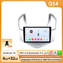 Hizpo 2din Android 14 Car Radio Multimidia For Chevrolet Cruze J300 J308 2012-2015 Video Player Navigation GPS Head Unit Carplay
