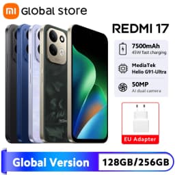 Global Version Xiaomi Redmi 17 Smartphone 128G / 256G ROM 120Hz 6.9" Display 50MP 45W Turbo Charging 7500mAh MTK Helio G91-Ultra