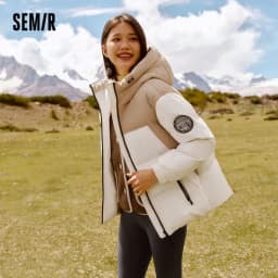 Semir Down Jacket Women 2026 New Winter Three-Resistant Outerwear Warm Versatile Fashion Winter Clothing