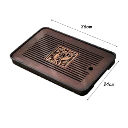 Chinese Kungfu Tea Tray Tea Set Accessory Tea Serving Tray for Tea Room Home Chinese Tea Tray with Water Storage Drainage