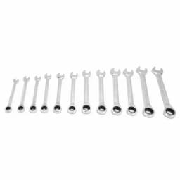 Manual Tools Ratchet Wrench Set Kit Metric Combination Chrome Vanadium Steel 8‑19mm with Storage Bag Ratchet Wrench Kit