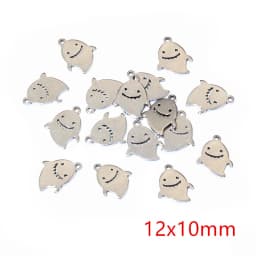 30pcs Stainless Steel Small Charms Ghost Moon Butterfly Star Cute Pendant Charm DIY Jewelry Making Accessories Necklace Bracelet