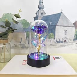8.5 cm diameter*height 15 cm from the base,LED Eternal Rose Artificial Flower, Valentine's Day & Wedding Gift