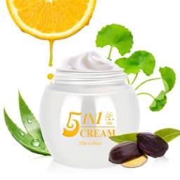 5-in-1 Moisturizing Cream with Collagen, Centella Asiatica Extract & Niacinamide – Firms, Smooths & Brightens Skin Make the Skin Appear Lighter, Brighter, or More Radiant