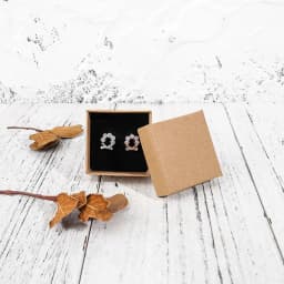 24pcs Kraft Paper Packaging Box Vintage Jewelry Earring Bracelet Ring Beads For Women Organizer Gift Boxes Travel Storage Carton