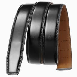Luxury 3.1cm Width High Quality Cowhide Leather Belt For Men Fashion Black Red Brown Men's Automatic Belt Without Buckle
