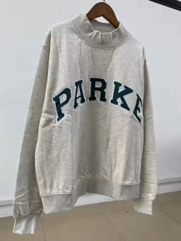 Autumn Winter Women's Pullover Hooded Sweatshirt with Letter Print and Zipper Closure