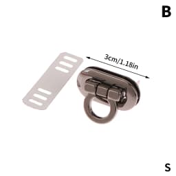 1PCS Mini Oval Twist Lock Metal Closure Buckle Turn Locks For Purse Wallet Women's Handbag Shoulder Bag Accessories