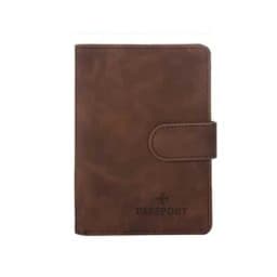 Leather Passport Holder Covers Case Waterproof Travel Credit Card Wallet Cute Passport Book for Women/Men Buckle Passport Cover