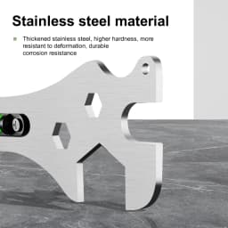 Multifunctional Bathroom Wrench Bend Angle Leveling Wrench Shower Faucet Installation Ruler Distance Measuring Tool