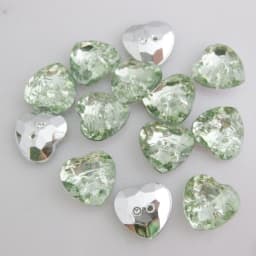 NBNLWK 1/2" Heart Shape Sewing Acrylic Buttons For Garment 50Pcs Multicolors Decorative Clothes Accessories