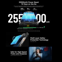 Ulefone Armor 33 Pro Rugged Phone 5G Dual Screen 6.95" 120Hz 16GB+512GB 25500mAh Battery 66W 64MP Night Vision NFC Smartphone