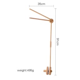 Wooden Mobile Bracket 0-12 Months Toy Crib Bell Floor Stand Newborn Crib Bell Hanging Stand Baby Crib Bell Stand Baby Rattle Toy