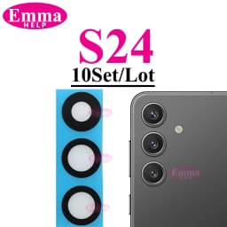 10sets Back Rear Camera Lens Glass For Samsung S24 S25 S26 Ultra S22 S23 Plus Lens Glass with Adhesive Oleophobic Coating