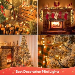 20LED-100LED String Lights Fairy Remote USB Christmas Tree Lights For New Year Party Garden Terrace Garland Christmas Decoration