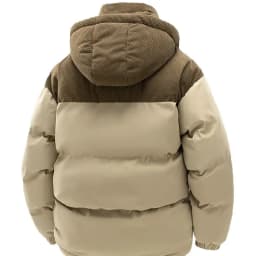 Men's Winter Thickened Cotton-Padded Jacket with Fleece Warm Cold-Proof 2025 Trendy Cotton-Padded Coat for Men