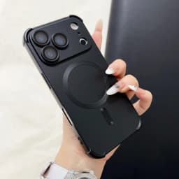 18pro Matte Airbag for Magsafe Magnetic Cases for iPhone 18 Pro Max 17 Pro 16 15 14 13 12 Lens Protection Shockproof Soft Cover