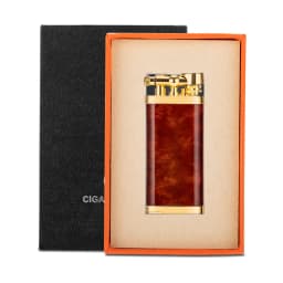 CIGARLOONG-Portable Pipe Lighter, Tobacco Pipe Tool with Gift Box, Classic Travel, Vintage Alloy Bottom Inflatable, CL-115