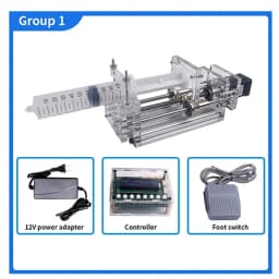 1-150ML Laboratory Micro Syringe Pump Mini Desktop Injection Pump Liquid Glue Dispenser Electric Injection Pump DC 12V