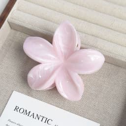 Elegant Flower Hair Clip Crab 8cm Large Plastic Hair Claw Clips For Women Hairclip Cute Beach Hair Accessories Hawaiian Barrette