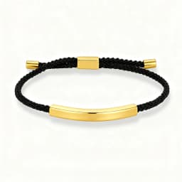 Custom Engraved Logo Name SOS Number Bracelet Gold Color Stainless Steel Bracelet for Men Women Adjustable Braided Rope Jewelry