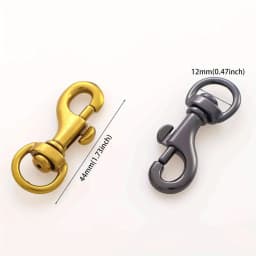 5pcs Metal Swivel Lanyard Snap Hook, Key Chain Swivel Hook Lobster Claw Clasp