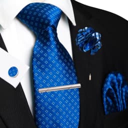 Brown Yellow Plaid Ties For Men Luxury 8cm Silk Tie Pin Pocket Square Cufflinks Tie Clip Set Business Party Wedding Accessories