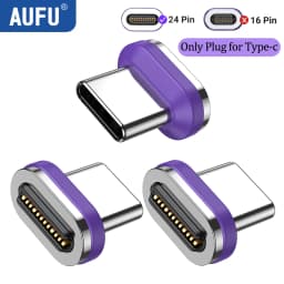 AUFU 240W Magnetic USB C Adapter Fast Charging Type C to USB C USB4 Connector 40Gbps 8K60Hz for Thunderbolt 4 3 iPhone16 Macbook