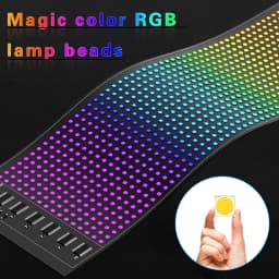 Scrolling Bright Advertising LED Sign with Bluetooth App DIY Custom Text Graffiti Animation for Store Car Bar Hotel Advertising