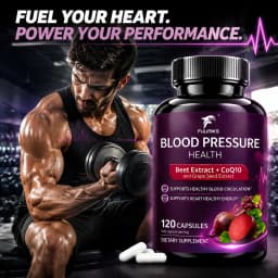 Beet Roots Capsules with CoQ10, Support Blood Pressure, Healthy Blood Circulation & Heart Healthy, Boost Energy Immune System