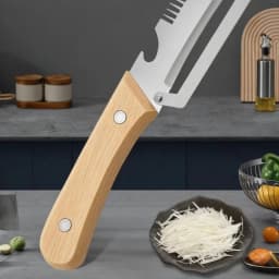 Multifunctional 3-in-1 Stainless Steel Peeler Durable Kitchen Peeling Tool for Slicer Vegetable Fruit Peeler with Bottle Opener