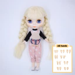 ICY DBS Blyth 1/6 bjd dolls joint body custom face colorful hair Contains clothing and shoes special