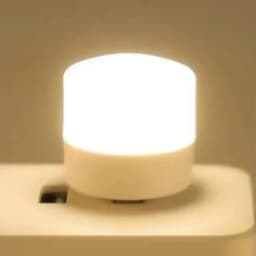 3-5Pcs Mini USB Night Light Warm White Eye Protection Book Reading Lights USB Plug Computer Mobile Power Charging LED Night Lamp
