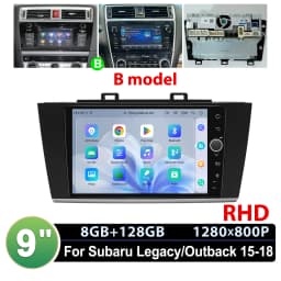 JOYING 9" Android Car Stereo for Subaru Legacy Outback 2015-2018 Wireless CarPlay Android Auto GPS OEM Camera Harman Kardon