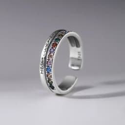 925 Sterling Silver Sanding Face Adjustable Rings For Women Ladies Elegant Luxury Quality Jewelry Accessories Jewellery