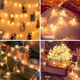 3-10M Warm White Cherry Blossom Light String LED Fairy String Lights for Wedding Party Indoor Garden Home Decorations