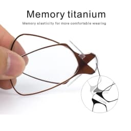 Clip Nose Reading Glasses for Men Eyeglasses Without Temples Eyeglasses for Women Fashion Magnifying Glasses Clear Frame Black