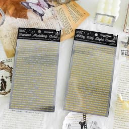 4pcs Kawaii Stationery Stickers Floating light gilding DIY Craft Scrapbooking Album Junk Journal Happy Planner Diary